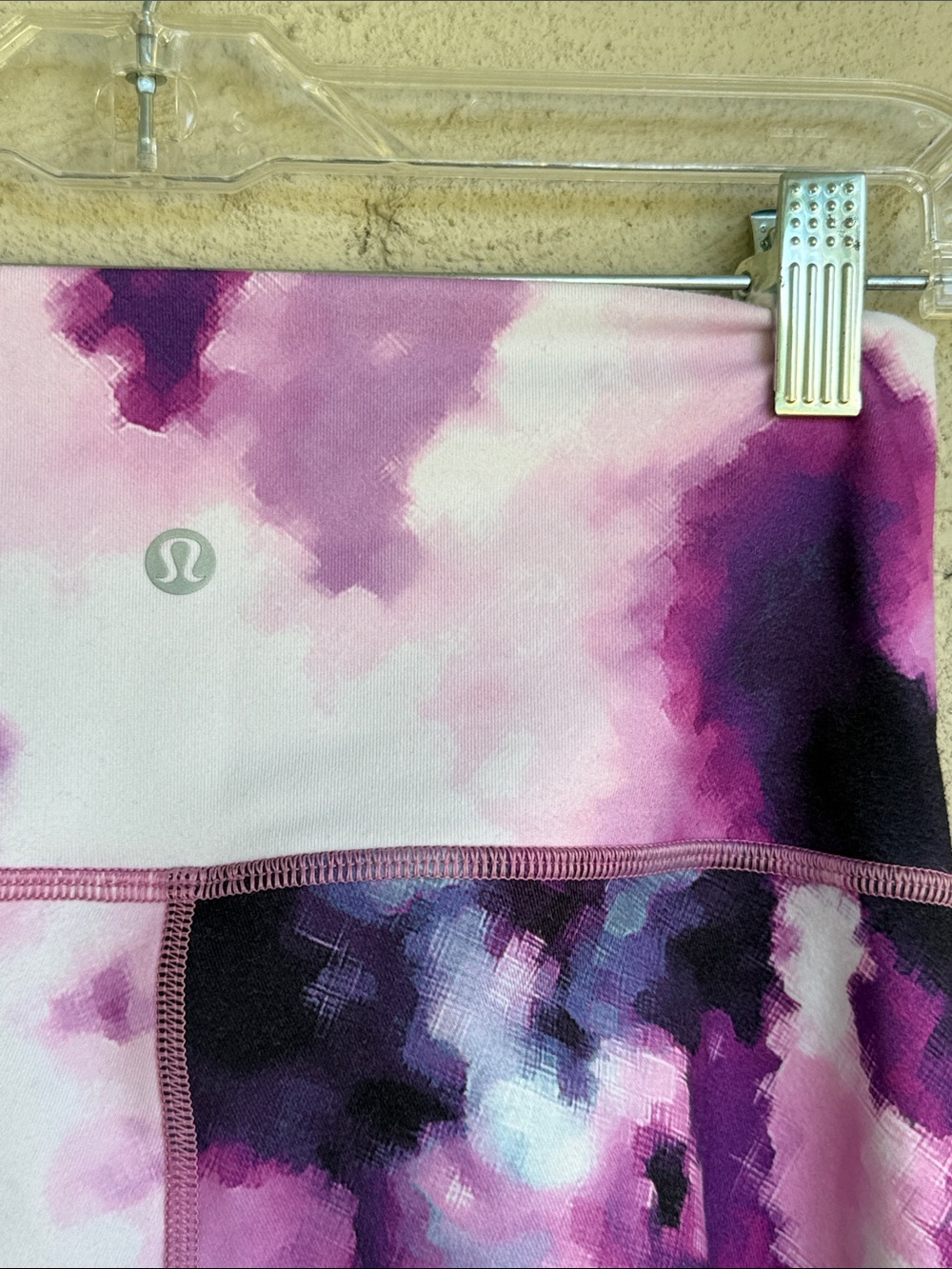 Lululemon Wunder Under Crop III Blooming Pixie Multi Purple Pink Size 6 - Picture 5 of 8